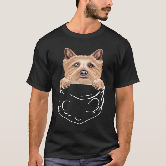 Dog In Pocket Norwich Terrier  Dog T-shirt (Voorkant)