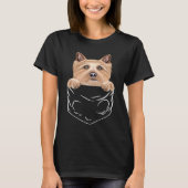 Dog In Pocket Norwich Terrier Dog T-shirt (Voorkant)