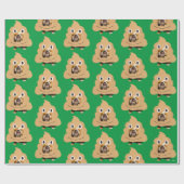 Dog in Poop Emoji Costume Cadeaupapier (Vlak)