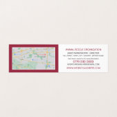 Dog in Red Blanket, Pet Adoption detail Visitekaartje (Binnenkant ongevouwen)