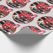 Dog in schuimhand cadeaupapier (Hoek)