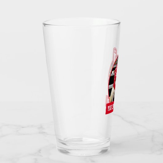 Dog in schuimhand glas (Rechts)