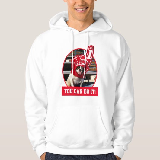 Dog in schuimhand hoodie (Voorkant)