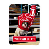 Dog in schuimhand magneet (Verticaal)