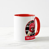 Dog in schuimhand mok (Voorkant rechts)