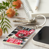 Dog in schuimhand sleutelhanger (Voorkant Rechts)