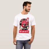 Dog in schuimhand t-shirt (Voorkant volledig)