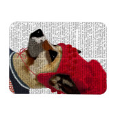 Dog in Ski Sweater 2 Magneet (Horizontaal)