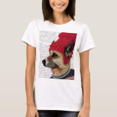 Dog in Ski Sweater 2 T-shirt (Voorkant)