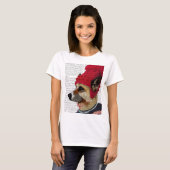 Dog in Ski Sweater 2 T-shirt (Voorkant volledig)