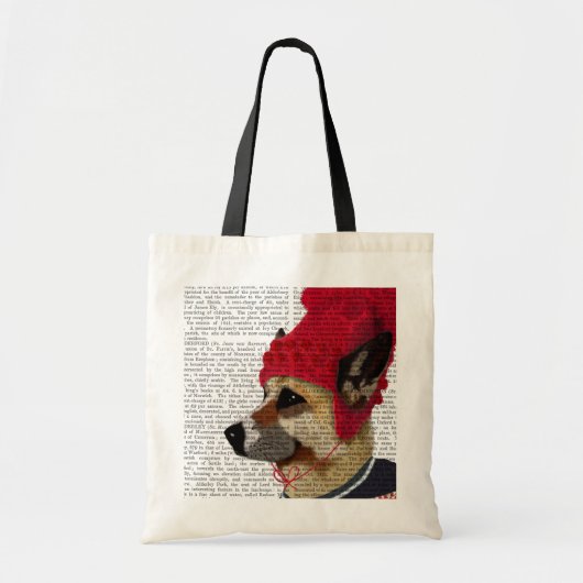 Dog in Ski Sweater 2 Tote Bag (Voorkant)