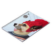 Dog in Ski Sweater Notitieboek (Linkerzijde)