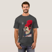 Dog in Ski Sweater T-shirt (Voorkant volledig)