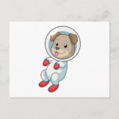 Dog in Space in Suit Briefkaart (Voorkant)