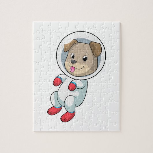 Dog in Space in Suit Legpuzzel (Verticaal)