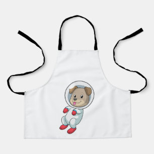 Dog in Space in Suit Schort