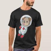 Dog in Space in Suit T-shirt (Voorkant)