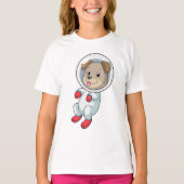 Dog in Space in Suit T-shirt (Voorkant)