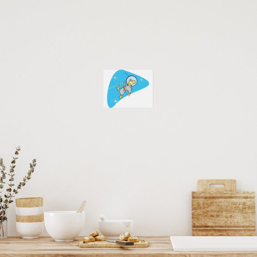 Dog In Space Poster (Keuken)