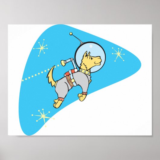 Dog In Space Poster (Voorkant)