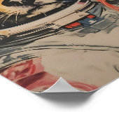 Dog in Space Print Soviet Space Poster Belka (Hoek)