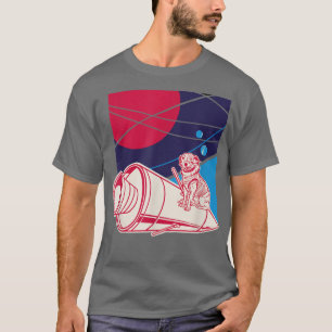 Dog in Space Rocket Planet Pet T-shirt