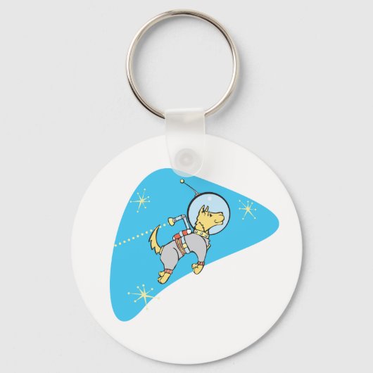 Dog in Space Sleutelhanger (Voorkant)