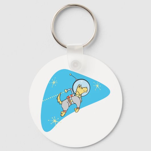 Dog in Space Sleutelhanger (Achterkant)