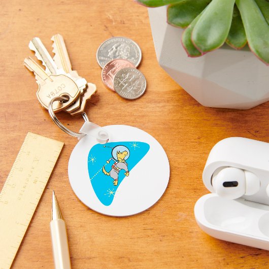 Dog in Space Sleutelhanger