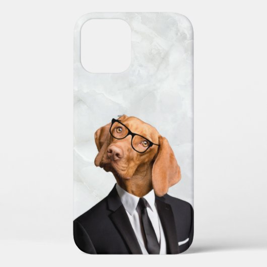 Dog in Suit Case-Mate iPhone Case (Achterkant)