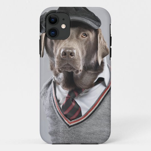 Dog in sweater en pet Case-Mate iPhone case (Achterkant)