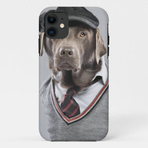 Dog in sweater en pet Case-Mate iPhone case