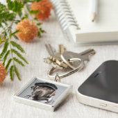 Dog in sweater en pet sleutelhanger (Zijkant)