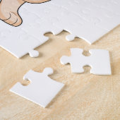 Dog in Tennis met Tennis ball Legpuzzel (Zijkant)