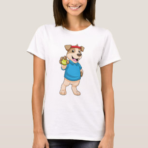Dog in Tennis met Tennis ball T-shirt
