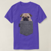 Dog in Your Pocket T Pug  T-shirt (Design voorkant)