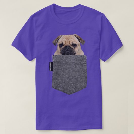 Dog in Your Pocket T Pug  T-shirt (Design voorkant)