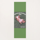 Dog inspireert yoga-oefening yogamat (Achterkant)