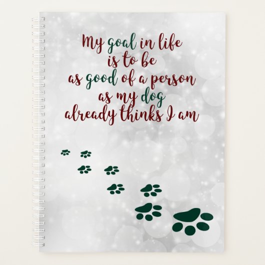Dog Inspirerend Quote - Dog Trainer - Dog Wisdom Planner (Voorkant)