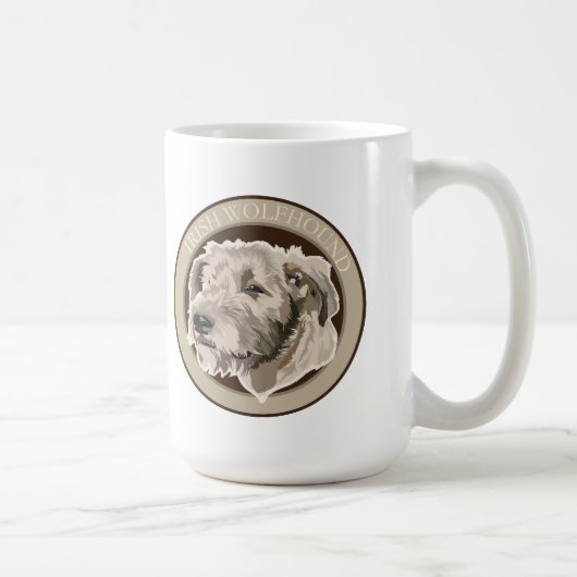 Dog Irish Wolfhound Koffiemok (Rechts)