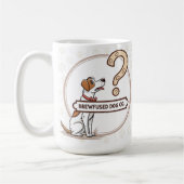 Dog is een verwarde koffie Mok (Links)