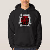 Dog Is Friendly Beware Owner Warning Humor Protect Hoodie (Voorkant)