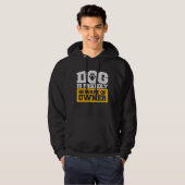 Dog Is Friendly Beware Owner Warning Humor Protect Hoodie (Voorkant volledig)