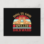 Dog is God spelled backward Briefkaart (Voorkant)