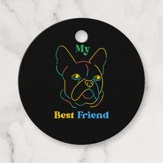 Dog is mijn beste vriend bedankjes labels