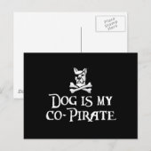 Dog is mijn Co-Pirate Briefkaart (Voorkant / Achterkant)