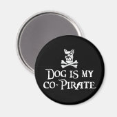 Dog is mijn Co-Pirate Magneet (Voorkant / Achterkant)