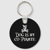 Dog is mijn Co-Pirate Sleutelhanger (Voorkant)