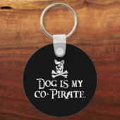 Dog is mijn Co-Pirate Sleutelhanger (Voorkant)