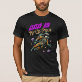 Dog is mijn medepiloot t-shirt